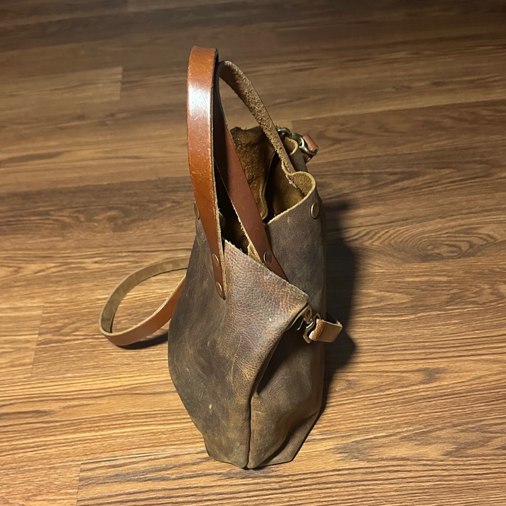 KMM & Co. Sesame Double Shot Mini Tote + Crossbody Strap USA - Picture 6 of 10